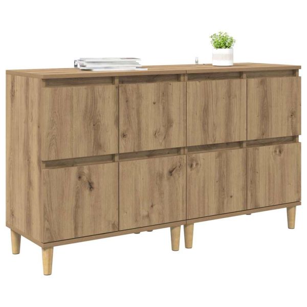 Скейдбордове 2 pcs Дъб 60 x 35 x 70 cm Инженерно дърво