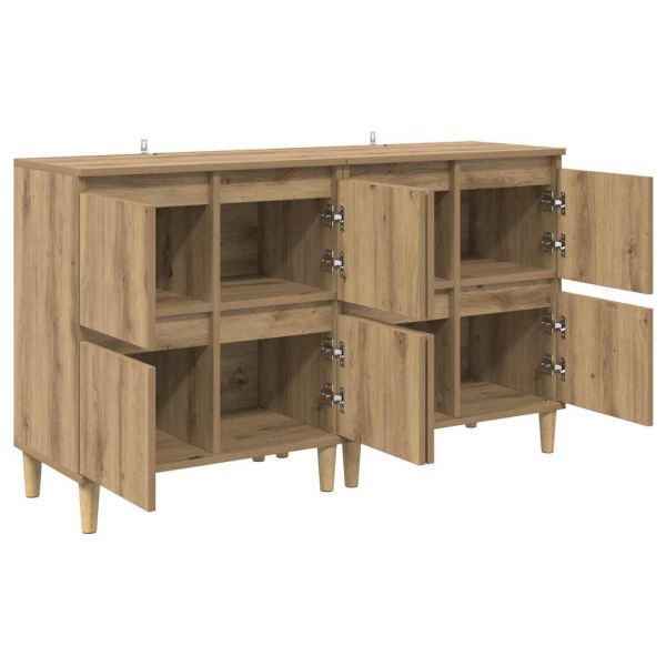 Скейдбордове 2 pcs Дъб 60 x 35 x 70 cm Инженерно дърво