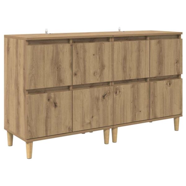 Скейдбордове 2 pcs Дъб 60 x 35 x 70 cm Инженерно дърво