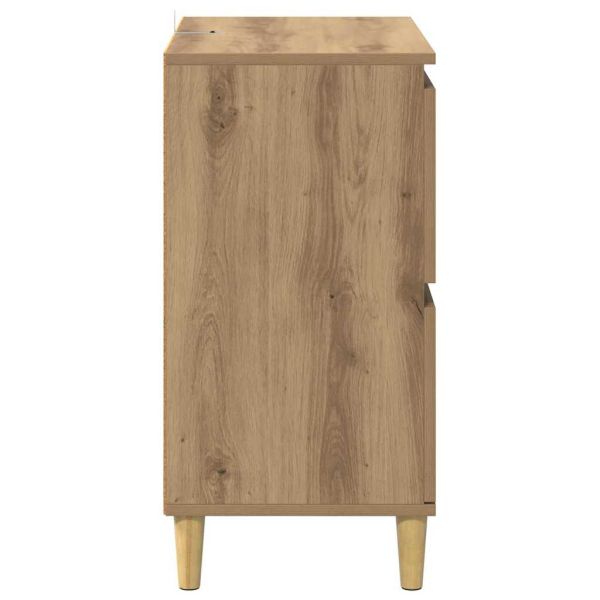 Скейдбордове 2 pcs Дъб 60 x 35 x 70 cm Инженерно дърво
