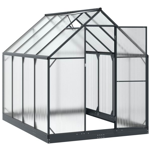 Оранжерия за градина с врата Антрацит 183,5 x 243,5 x 207 см