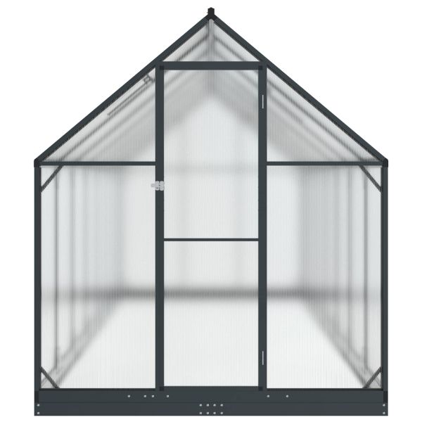Оранжерия за градина с врата Антрацит 183,5 x 423,5 x 207 см