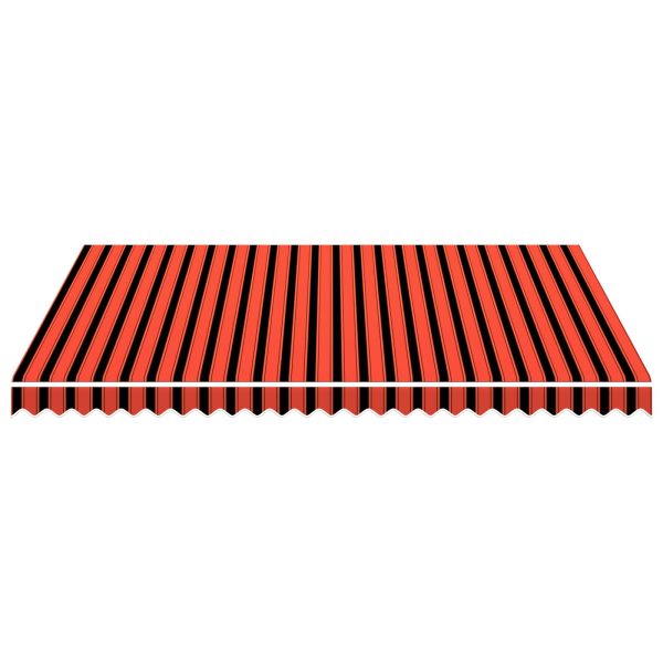 Резервен плат за тента Оранжево и кафяво 350 x 250 cm Полиестер