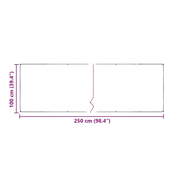 Тарапо 350 gsm Прозрачен 2,5 x 1 м ПВЦ
