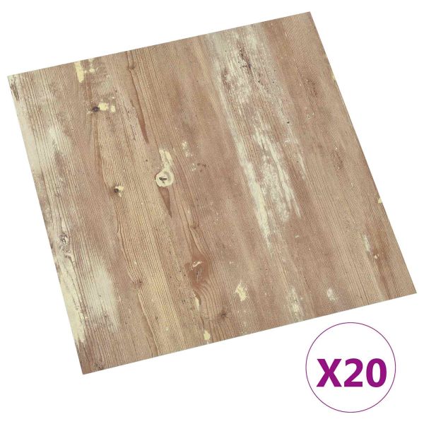 Самозалепващи дъски за настилка 30,5 x 30,5 см 20 pcs ПВЦ
