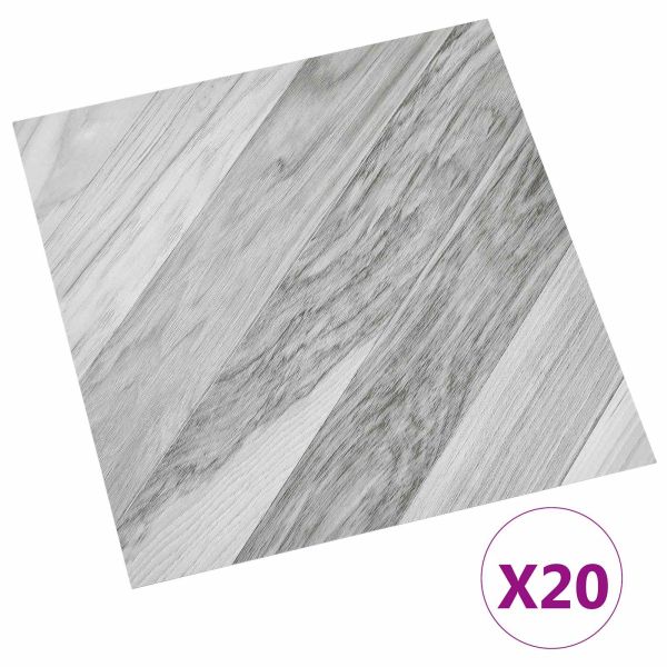Самозалепващи дъски за настилка 30,5 x 30,5 см 20 pcs ПВЦ