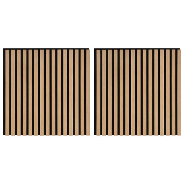 Стенни панели 2 pcs Натурално 60,5 x 60 см