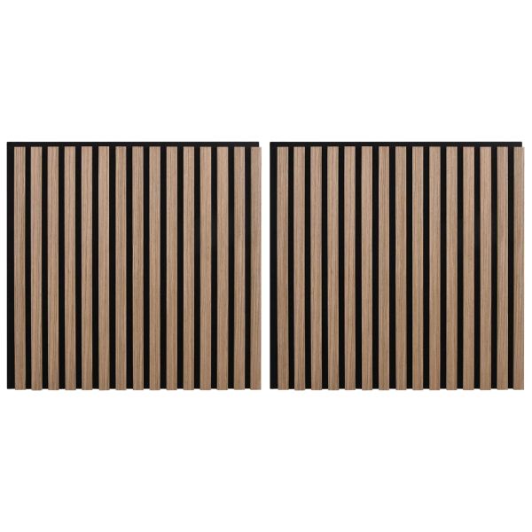 Стенни панели 2 pcs Кафяво 60,5 x 60 см