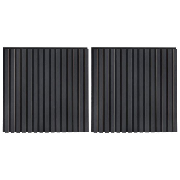 Стенни панели 2 pcs Антрацит 60,5 x 60 см