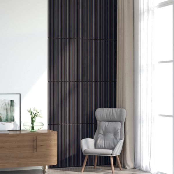 Стенни панели 8 pcs Антрацит 60,5 x 60 см