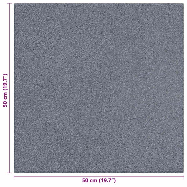 Плочки за защита при падане 6 pcs Сиво 50 x 50 cm Каучук