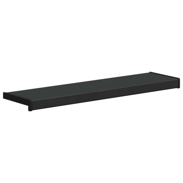 Перваз за прозорец Черен с дървесен фибър 100 x 20 x 4,5 см ПВЦ