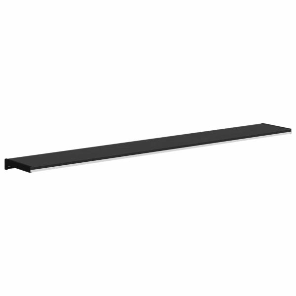 Перваз за прозорец Черен с дървесен фибър 160 x 25 x 4,5 см ПВЦ