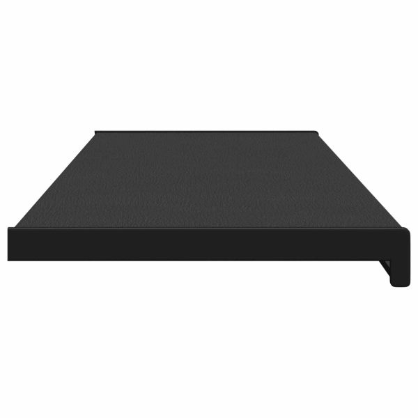 Перваз за прозорец Черен с дървесен фибър 120 x 30 x 4,5 см ПВЦ