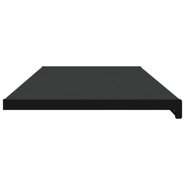 Перваз за прозорец Черен с дървесен фибър 160 x 45 x 4,5 см ПВЦ