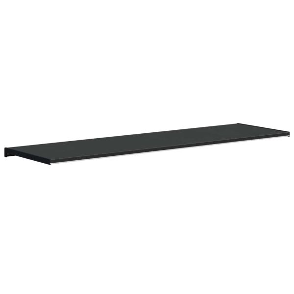 Перваз за прозорец Черен с дървесен фибър 160 x 45 x 4,5 см ПВЦ