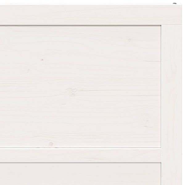 Врата за плевня Бяло 100 x 2,5 x 208 см