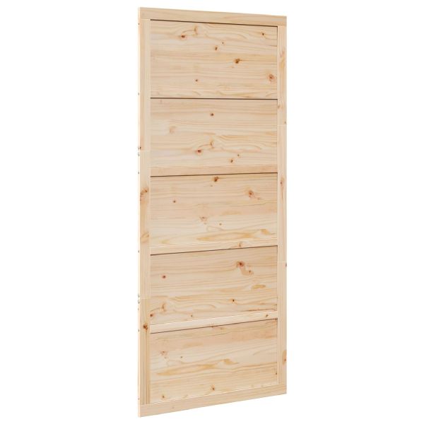 Врата за плевня Натурално 80 x 2,5 x 208 см