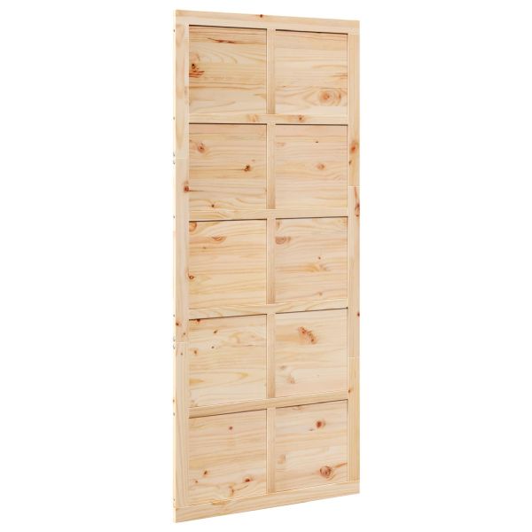 Врата за плевня Натурално 100 x 2,5 x 208 см
