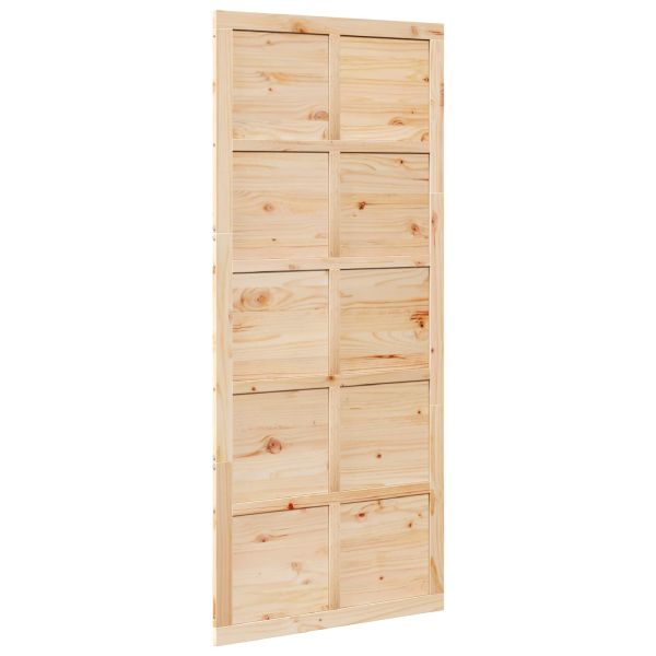 Врата за плевня Натурално 100 x 2,5 x 208 см