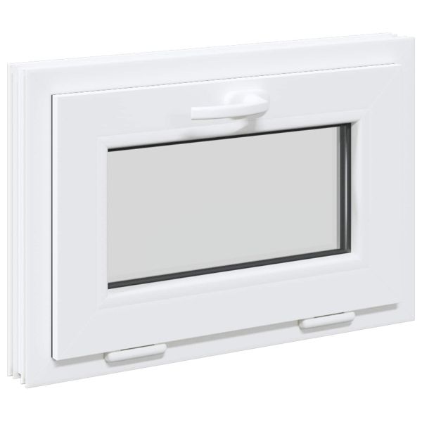 Прозорец за мазе RISOR 60 x 40 cm PVC и стъкло Бяло