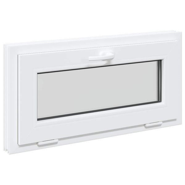 Прозорец за мазе RISOR 80 x 40 cm PVC и стъкло Бяло