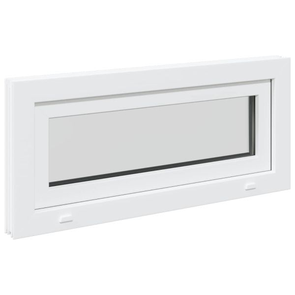 Прозорец за мазе RISOR 90 x 40 cm PVC и стъкло Бяло