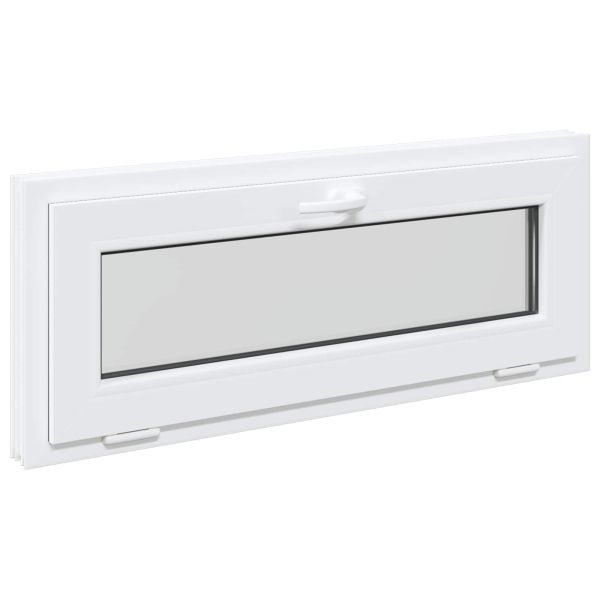 Прозорец за мазе RISOR 100 x 40 cm PVC и стъкло Бяло