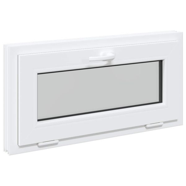 Прозорец за мазе RISOR 80 x 40 cm PVC и стъкло Бяло