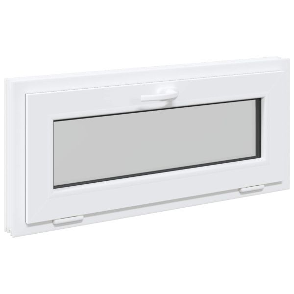 Прозорец за мазе RISOR 90 x 40 cm PVC и стъкло Бяло