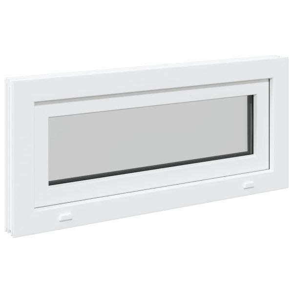 Прозорец за мазе RISOR 90 x 40 cm PVC и стъкло Бяло