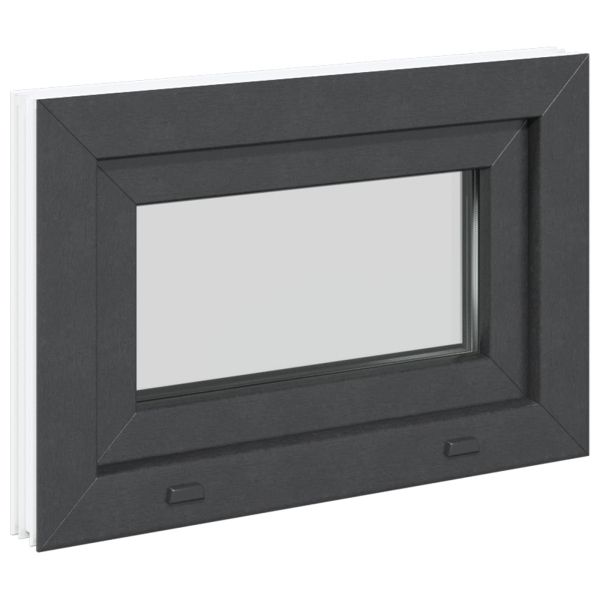 Прозорец за мазе RISOR 60 x 40 cm PVC и стъкло Антрацит