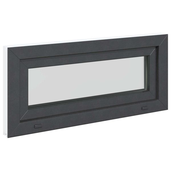 Прозорец за мазе RISOR 90 x 40 cm PVC и стъкло Антрацит