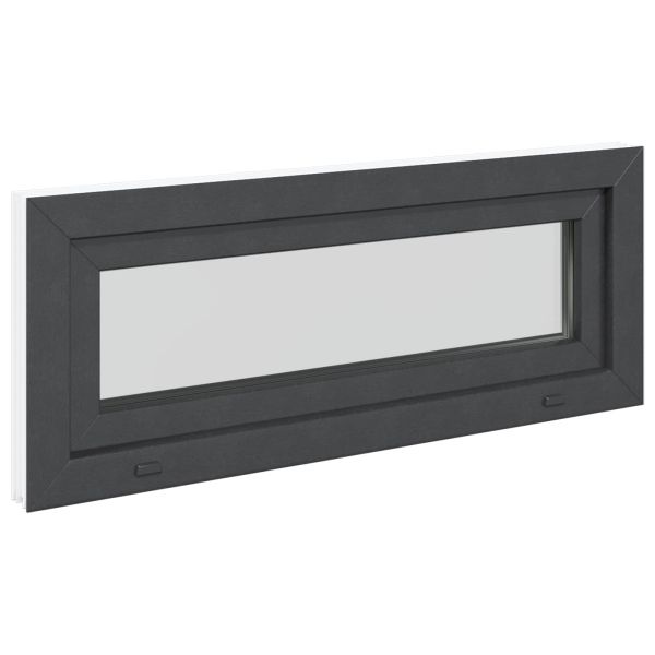 Прозорец за мазе RISOR 100 x 40 cm PVC и стъкло Антрацит