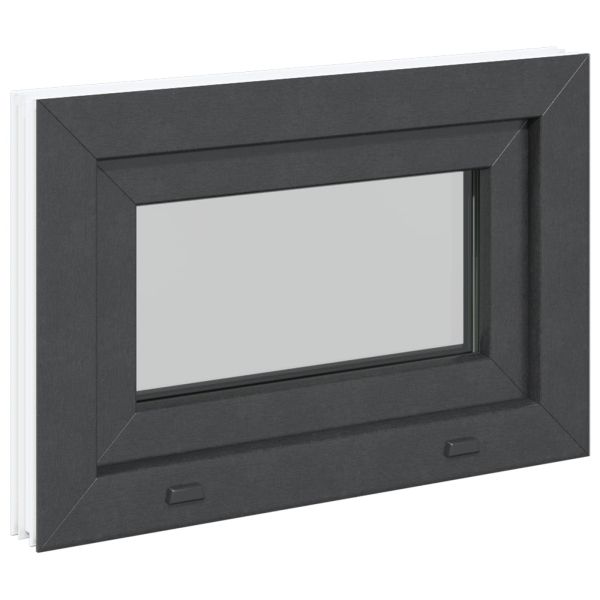 Прозорец за мазе RISOR 60 x 40 cm PVC и стъкло Антрацит