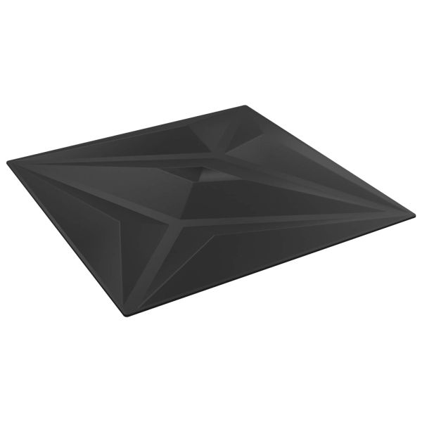 Стенни панели Звезда 48 pcs Черна звезда 50 x 50 cm XPS Пяна