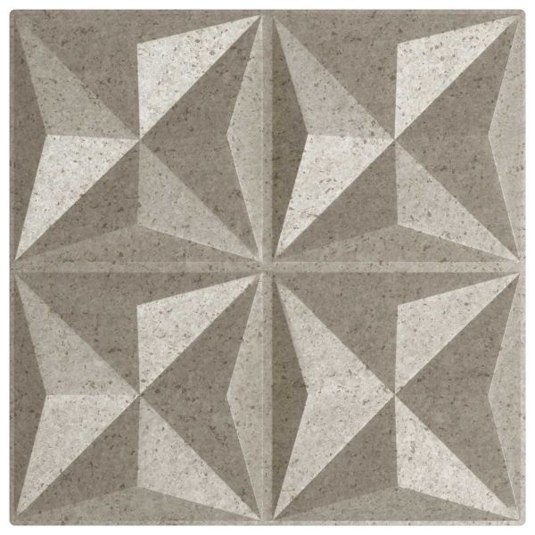 Стенни панели 48 pcs Оригами бетон 50 x 50 cm XPS Пяна