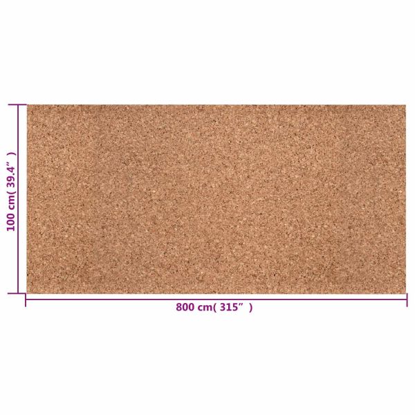 Коркова ролка Кафяво 100 x 800 x 0,2 см Корк