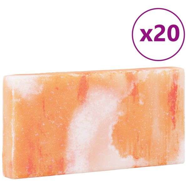 Солени камъни 20 pcs Розово 20 x 2,5 x 10 см Солена скала