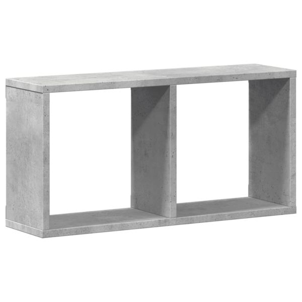 Стенен шкаф, 60x16x30 см, бетонно сив, инженерно дърво