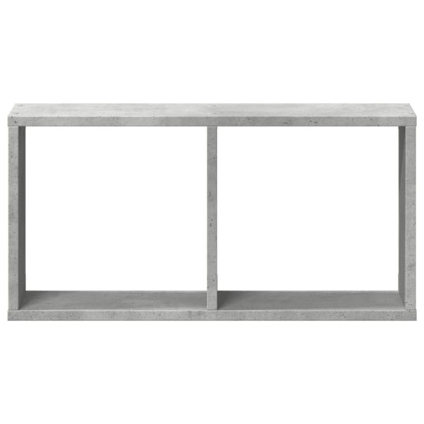 Стенен шкаф, 60x16x30 см, бетонно сив, инженерно дърво