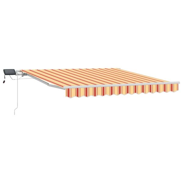 Сгъваем навес Жълт и оранжев 300 x 250 cm Текстил и стомана