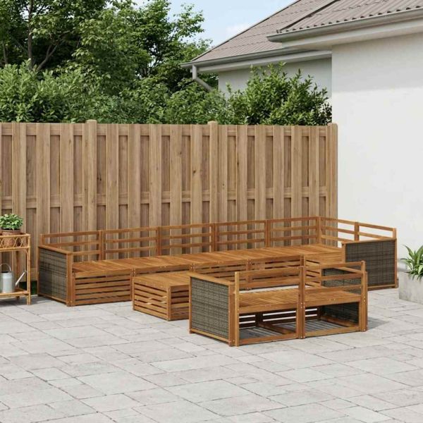 Комплект дивани за открито 9 pcs