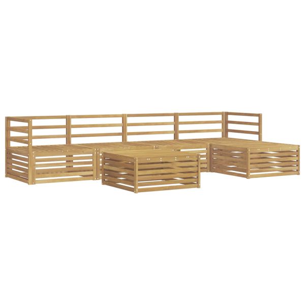 Комплект дивани за открито 6 pcs Бяло 79 x 79 x 37 см