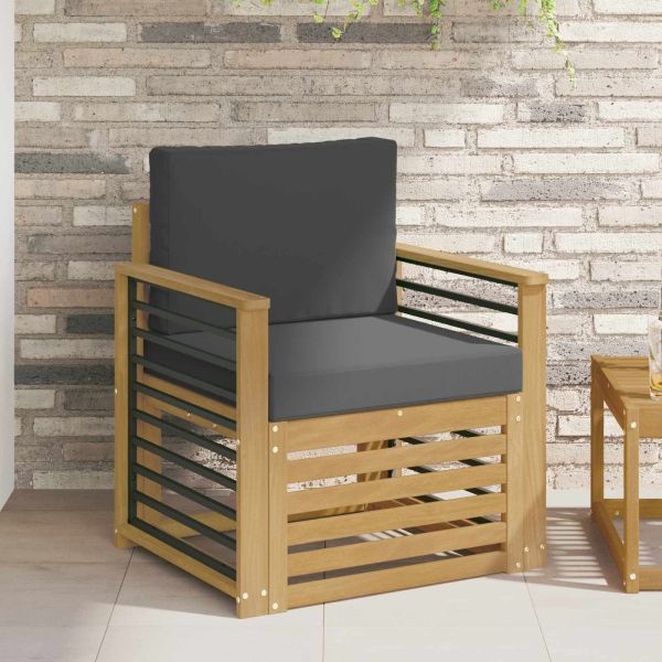 Комплект дивани за открито Полиестер Бяло