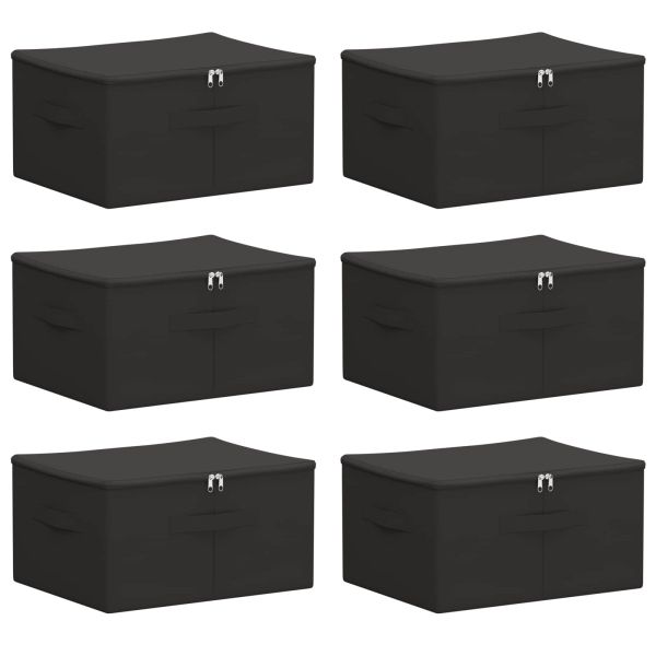 Кутия за съхранение 6 pcs Антрацит 43 x 34 x 23 см