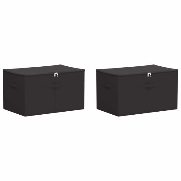 Кутия за съхранение 2 pcs Антрацит 55 х 35 х 32 см