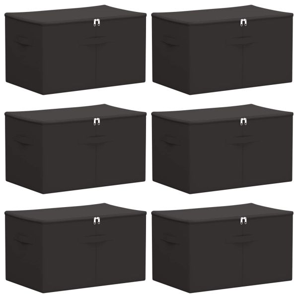 Кутия за съхранение 6 pcs Антрацит 55 х 35 х 32 см