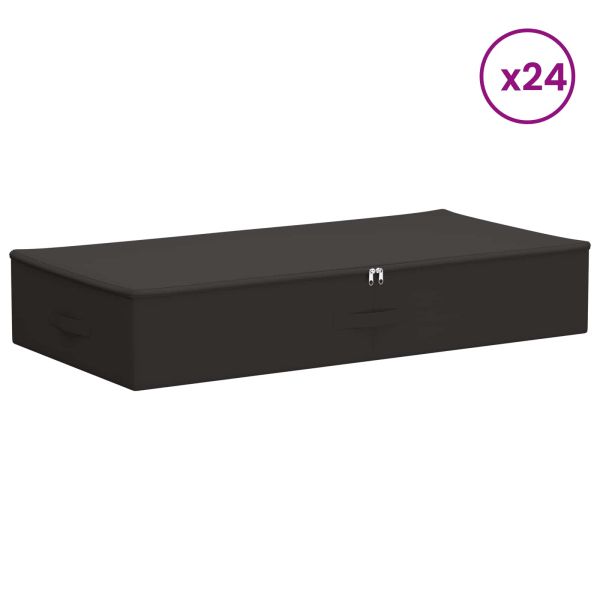 Кутия за съхранение 24 pcs Антрацит 90 x 48 x 15 см