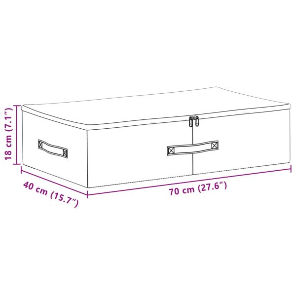 Кутия за съхранение 6 pcs Кремаво 70 x 40 x 18 см